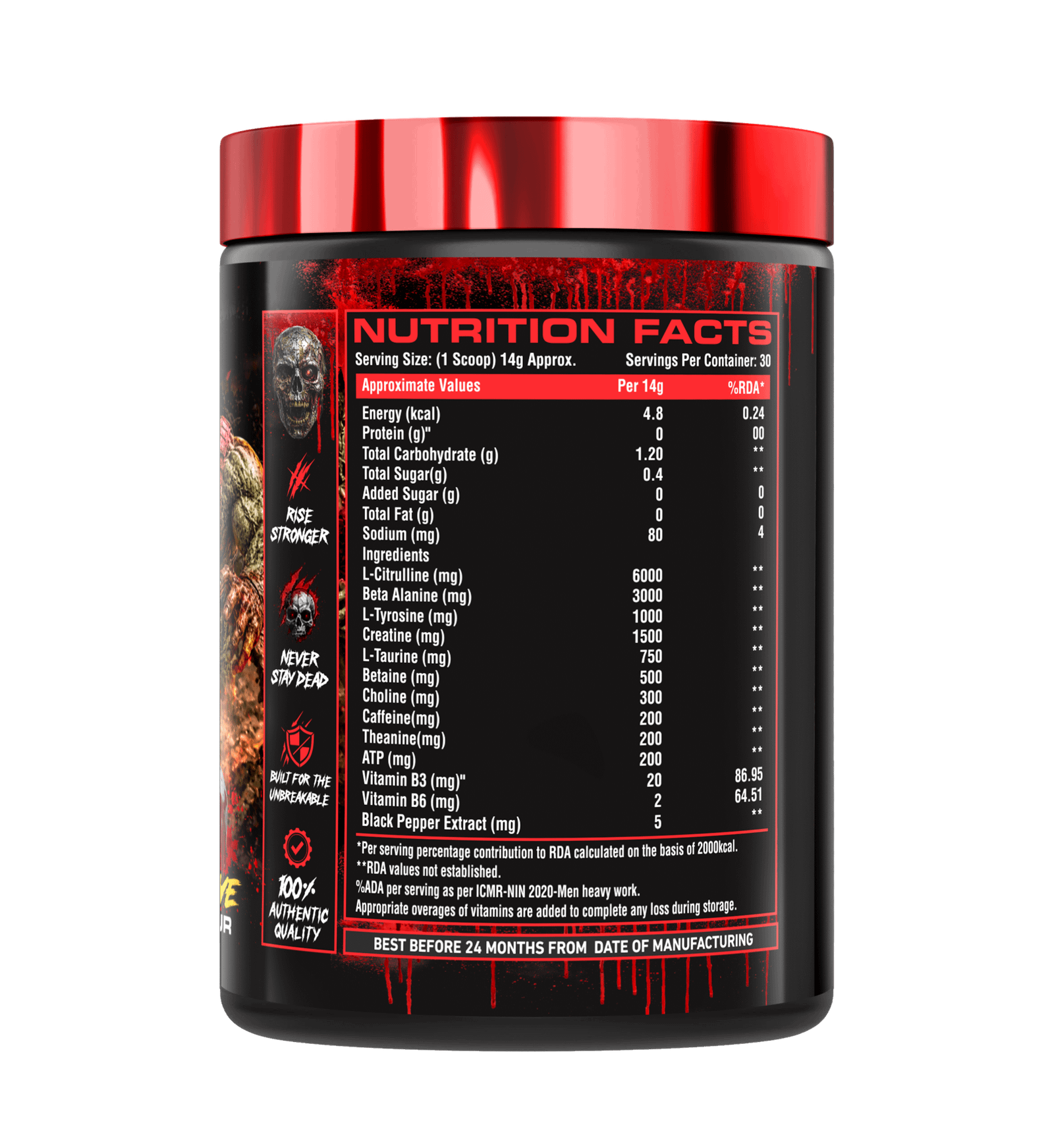 MT Nutrition The Undead Pre-Workout - Image 6