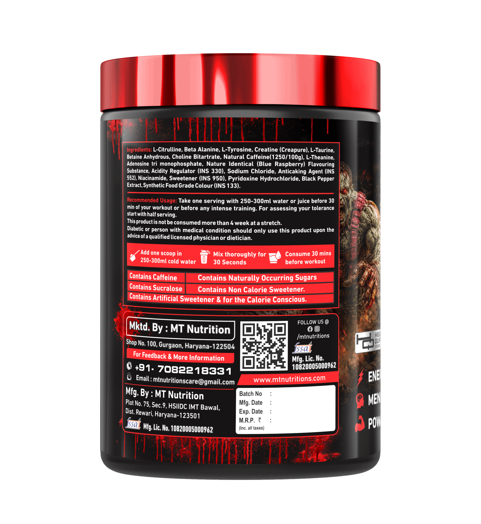 MT Nutrition The Undead Pre-Workout - Image 7